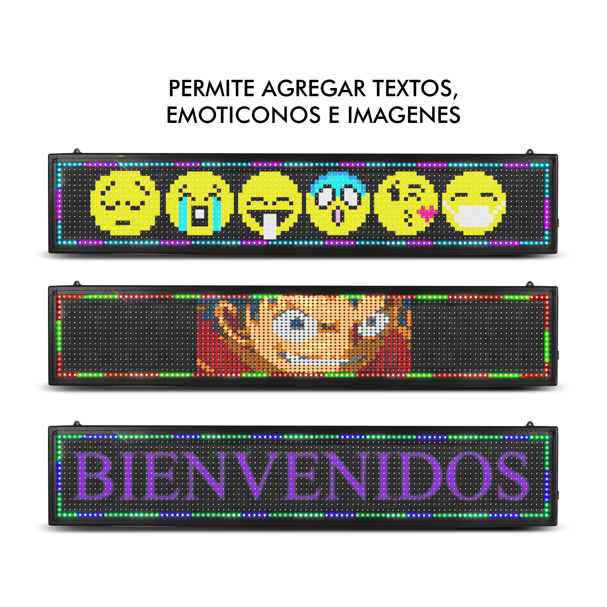 Foto 5 pulgar | Letrero Led Programable Wifi Publicidad 100cmx20cm Steelpro