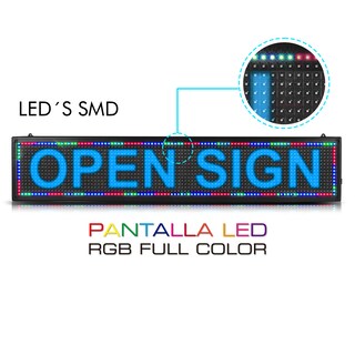 Foto 5 | Letrero Led Programable Wifi Publicidad 100cmx20cm Steelpro