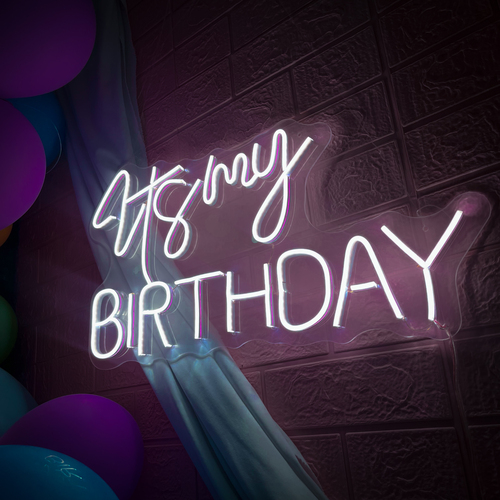 Foto 4 pulgar | Letrero Led Neón Isha Láser 'It's My Birthday'