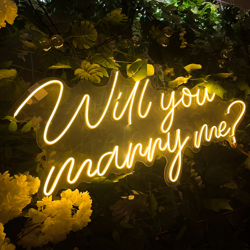 Foto 5 pulgar | Letrero Led Neón Isha Láser 'Will You Merry Me?' Boda Decoración