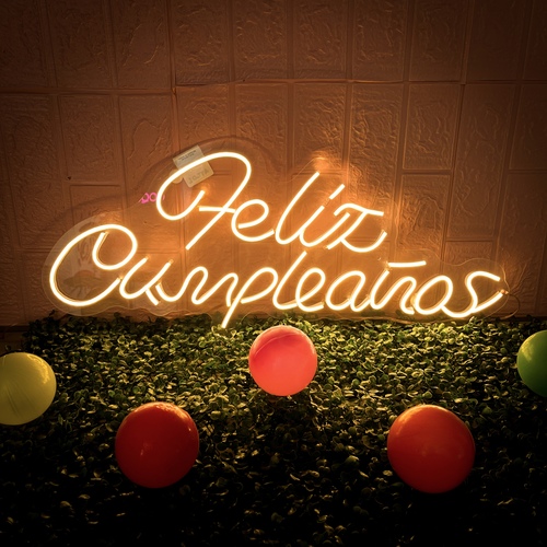 Foto 3 pulgar | Letrero Led Neón Isha Láser 'Feliz Cumpleaños'