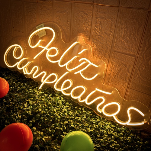 Foto 4 pulgar | Letrero Led Neón Isha Láser 'Feliz Cumpleaños'