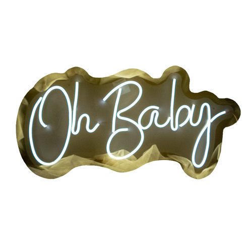 Letreros Led Neón Isha Láser 'Oh Baby' Tipo 2