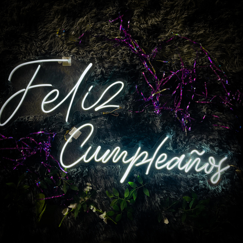 Foto 3 pulgar | Letrero Led Neón Isha Láser 'Feliz Cumpleaños'