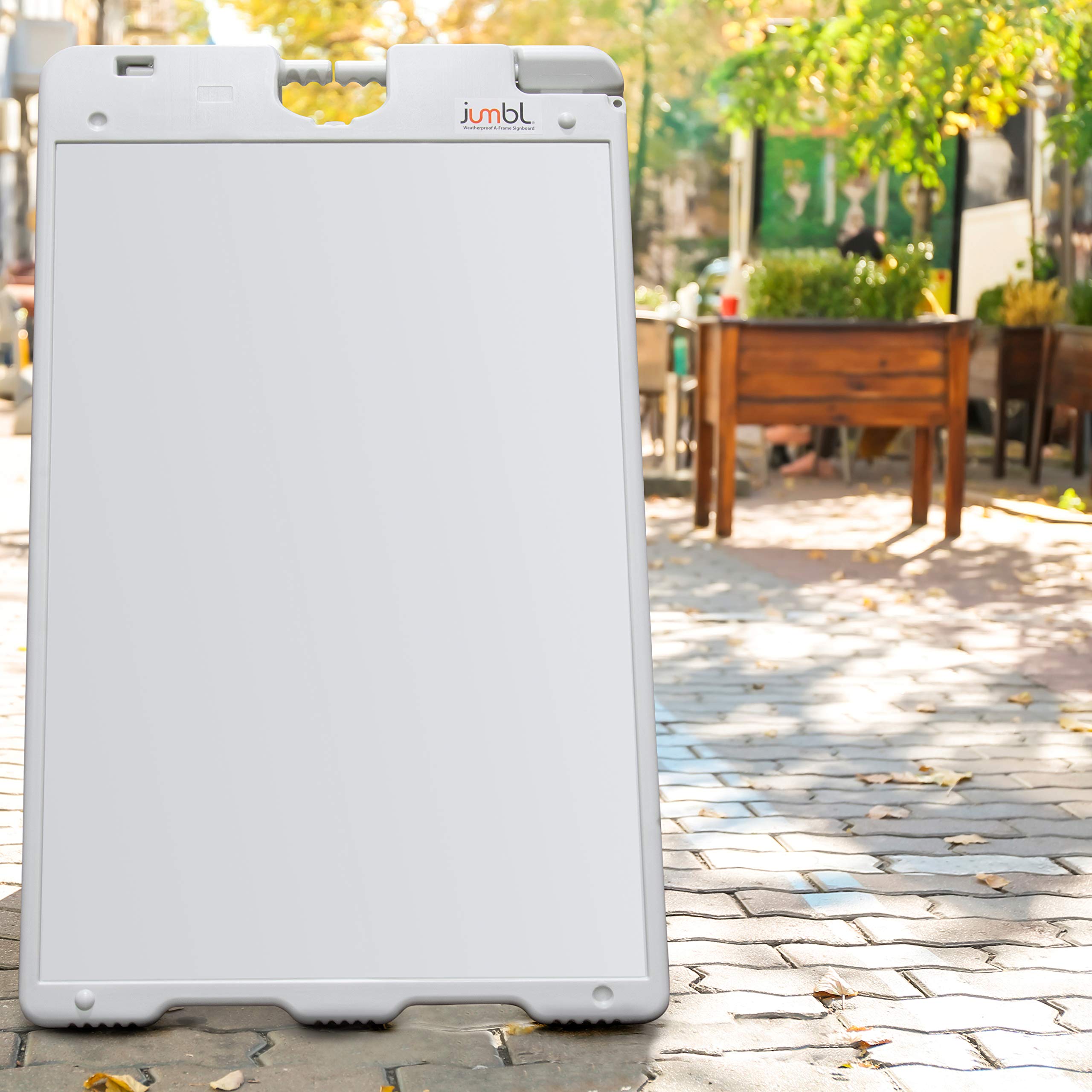 Foto 7 pulgar | Letrero Tipo Sándwich Jumbl Outdoor Con Marco En A, 60 X 90 Cm, Blanco - Venta Internacional.