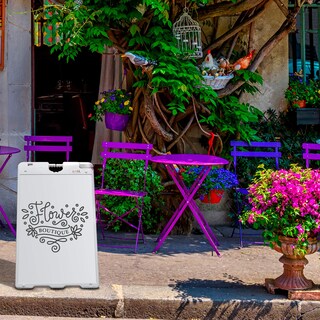 Foto 7 | Letrero Tipo Sándwich Jumbl Outdoor Con Marco En A, 60 X 90 Cm, Blanco - Venta Internacional.