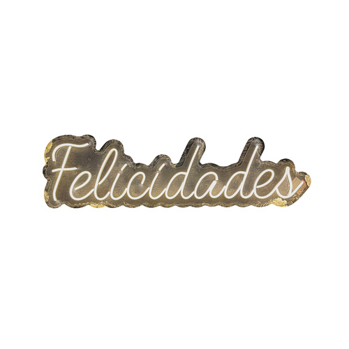 Letrero Led Neón Felicidades Fiesta Decoración Luminoso