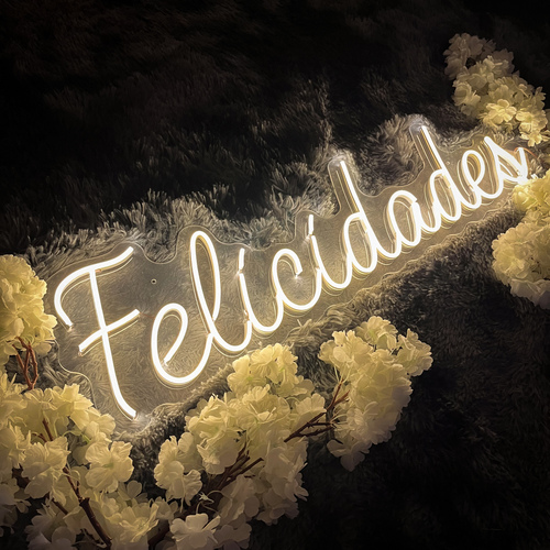 Foto 5 pulgar | Letrero Led Neón Felicidades Fiesta Decoración Luminoso