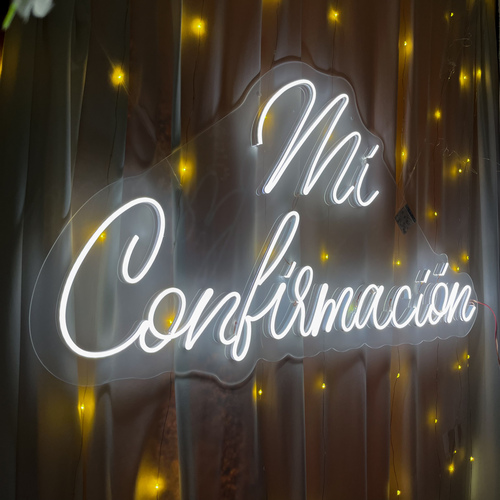 Foto 4 | Letreled Neón Mi Confirmación Evento Luminoso Decorativo