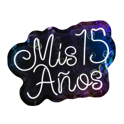 Letrero Led Neón Mis 15 Años Fiesta Decoración Evento
