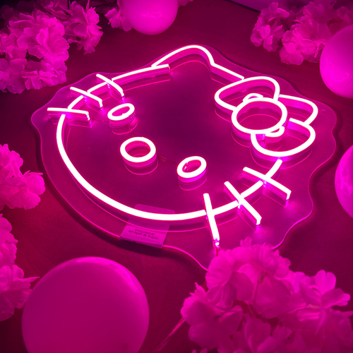Foto 4 pulgar | Letrero Led Neón Hello Kitty Luminoso Decorativo Fiesta