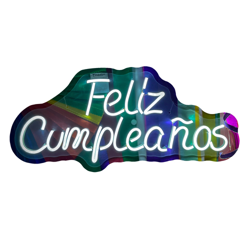 Foto 2 pulgar | Letrero Led Neón Isha Laser 'Feliz Cumpleaños'