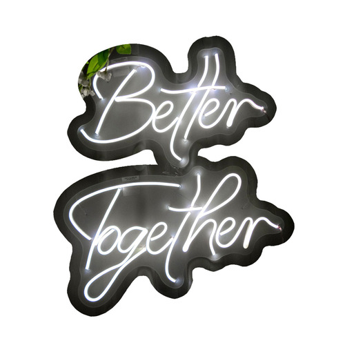 Foto 2 pulgar | Letrero Led Neón Better Together Evento Luminoso Decorativo