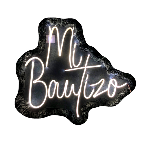Foto 2 pulgar | Letreros Led Neón Mi Bautizo Anuncio Luminoso Evento Decorativo
