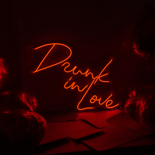 Foto 4 pulgar | Letrero Led Neón Drunk In Love Fiesta Luminoso Decorativo