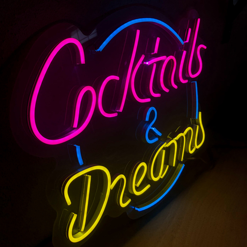 Foto 4 | Letrero Led Neón Cocktails And Dreams Negocio Luminoso
