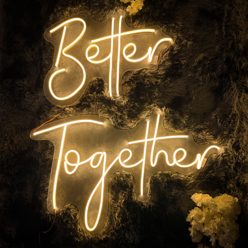 Foto 3 pulgar | Letrero Led Neon Better Togetter Evento Boda Decoracion
