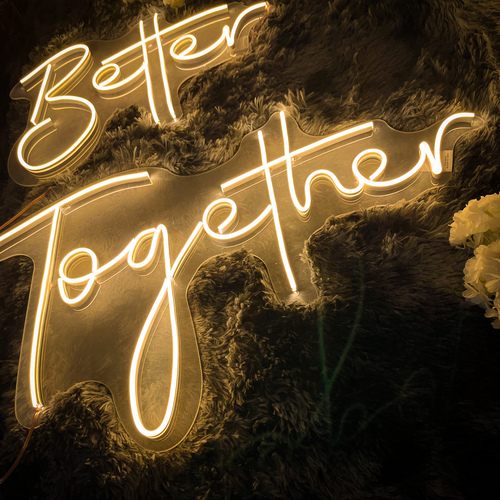 Foto 4 pulgar | Letrero Led Neon Better Togetter Evento Boda Decoracion