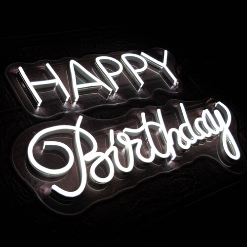 Foto 4 | Letrero Neón Happy Birthday Luminoso Decorativo Fiesta Cumpleaños Decoración 45x19