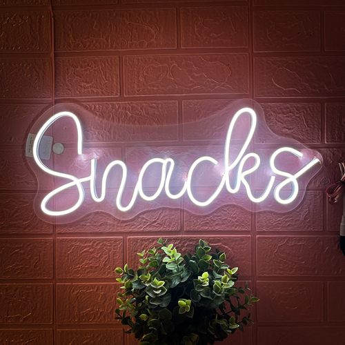 Foto 3 pulgar | Letrero Led Neón Snacks Negocio Decoración Luminosa