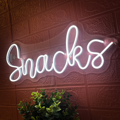 Foto 4 pulgar | Letrero Led Neón Snacks Negocio Decoración Luminosa