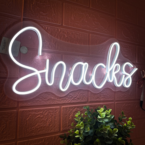 Foto 5 pulgar | Letrero Led Neón Snacks Negocio Decoración Luminosa