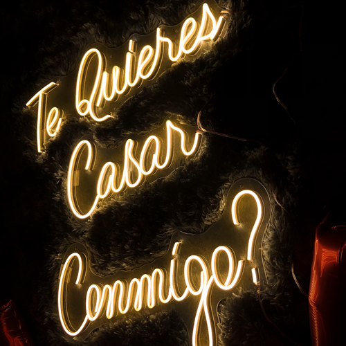 Foto 4 pulgar | Letrero Led Neón Te Quieres Casar Conmigo? Decorativo Luminoso