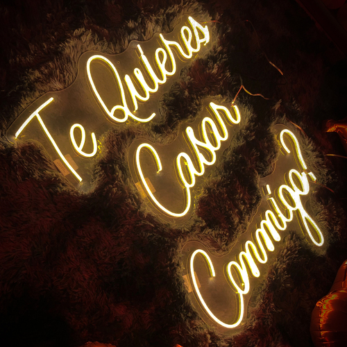 Foto 5 pulgar | Letrero Led Neón Te Quieres Casar Conmigo? Decorativo Luminoso