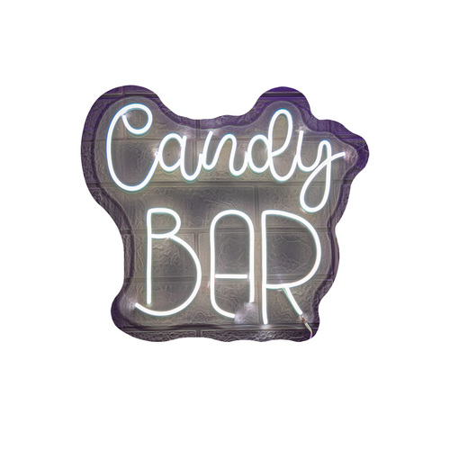 Foto 2 pulgar | Letrero Led Neón Candy Bar Negocio Luminosa Decoración