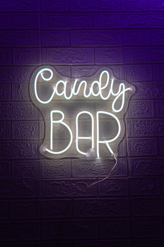Foto 3 pulgar | Letrero Led Neón Candy Bar Negocio Luminosa Decoración