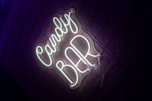 Foto 4 pulgar | Letrero Led Neón Candy Bar Negocio Luminosa Decoración