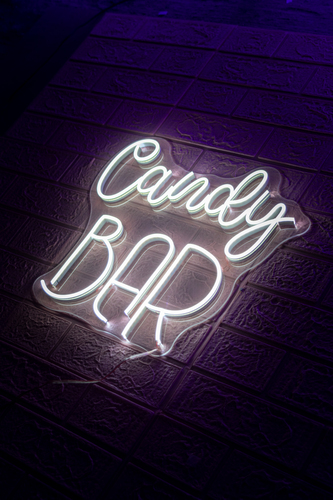 Foto 6 pulgar | Letrero Led Neón Candy Bar Negocio Luminosa Decoración