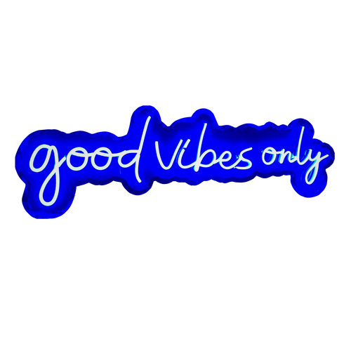 Foto 1 | Letrero Led Neón Good Vibes Only Evento Luminoso Decorativo