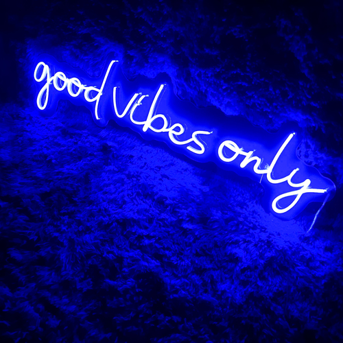 Foto 4 pulgar | Letrero Led Neón Good Vibes Only Evento Luminoso Decorativo
