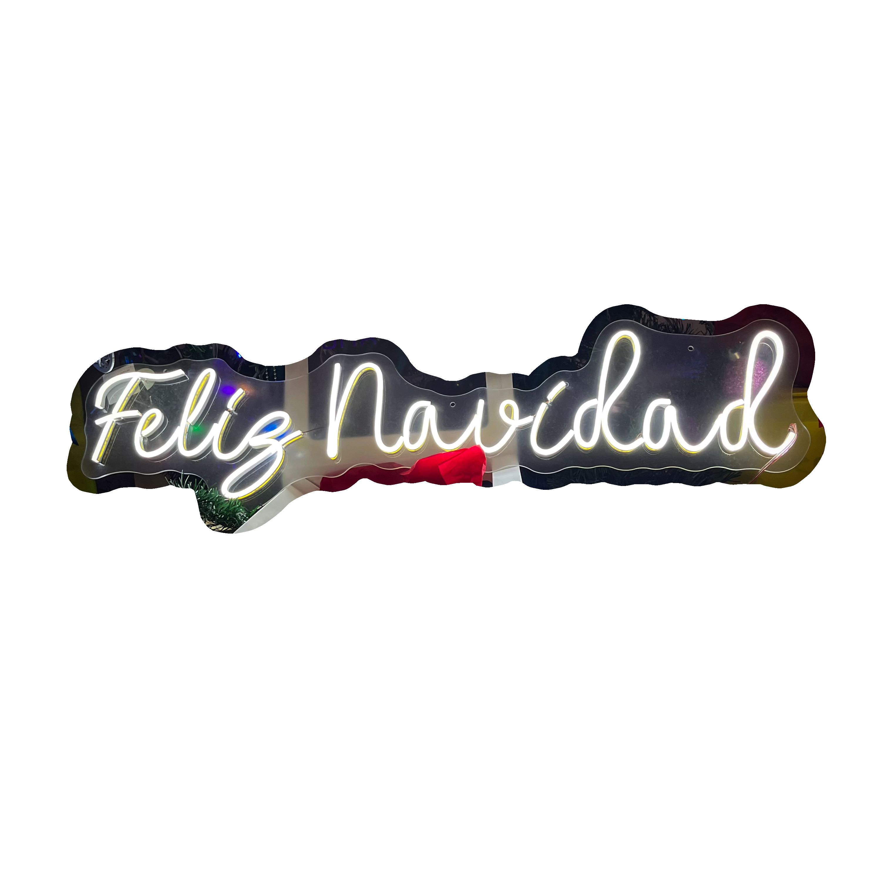 Foto 2 pulgar | Letrero Led Neón Feliz Navidad Decorativo Luminoso
