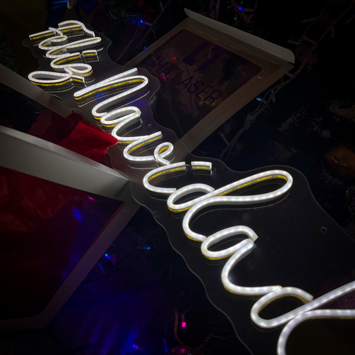 Foto 6 pulgar | Letrero Led Neón Feliz Navidad Decorativo Luminoso