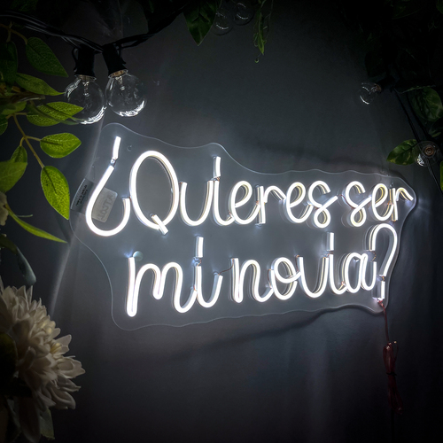 Foto 5 pulgar | Letrero Led Neón Quieres Ser Mi Novia Decorativo Luminoso Amor