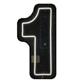 Foto 1 | Letrero Led Neón Número 1 Decorativo Fiesta Luminoso 60x28cm