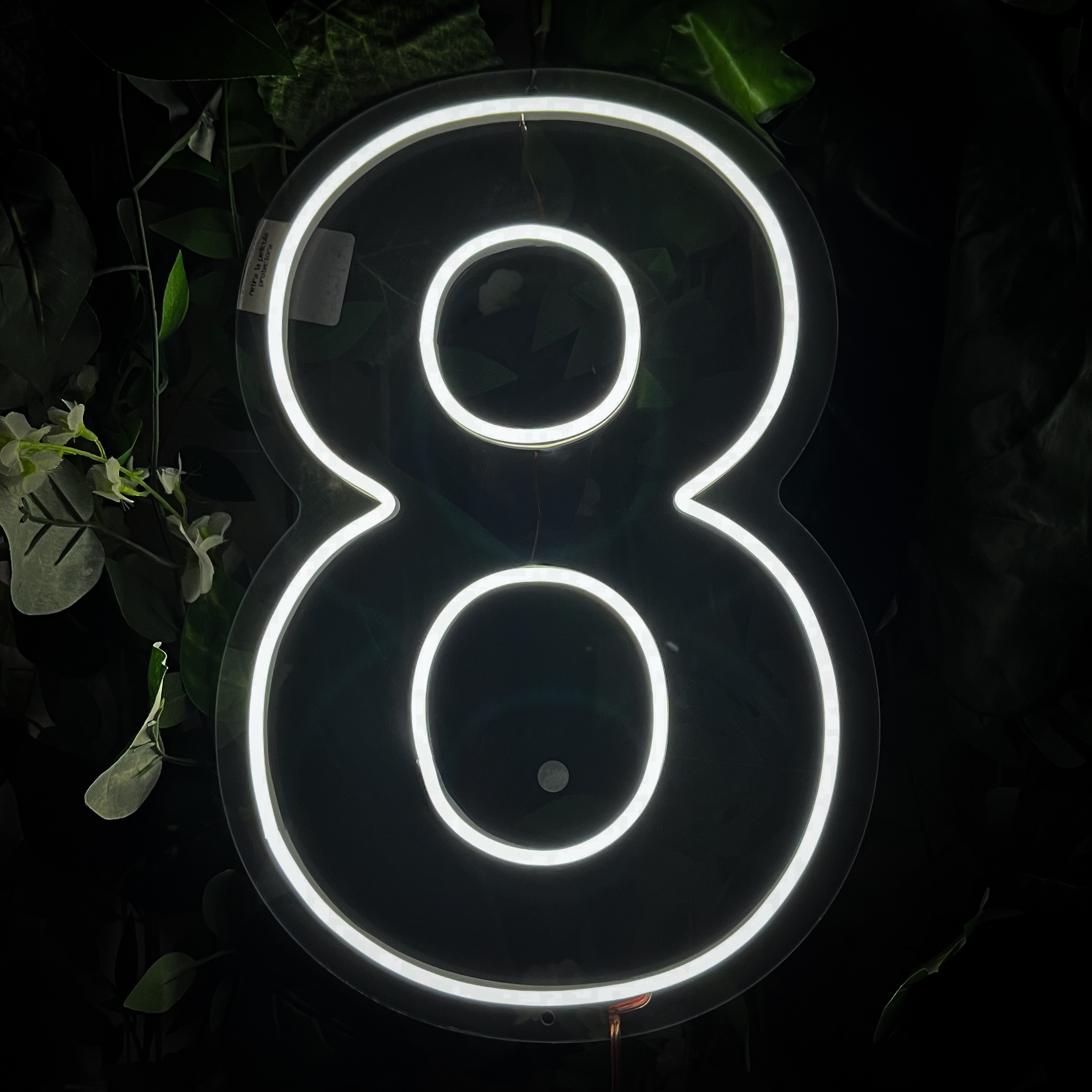 Foto 3 pulgar | Letrero Led Neón Número 8 Decorativo Fiesta Luminoso 60x40cm