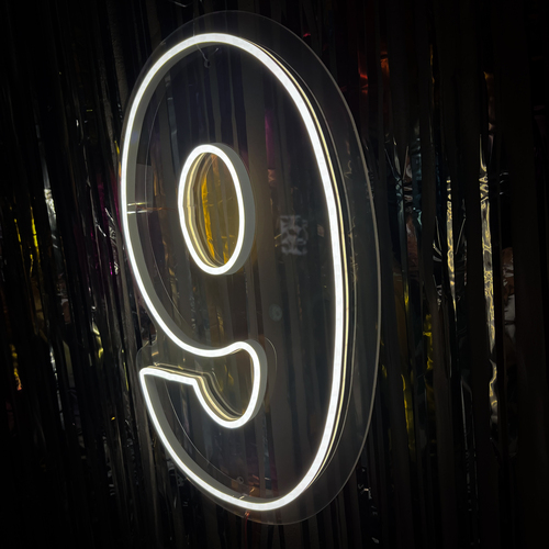 Foto 5 pulgar | Letrero Led Neón Número 9 Decorativo Luminoso Fiesta 60x38cm