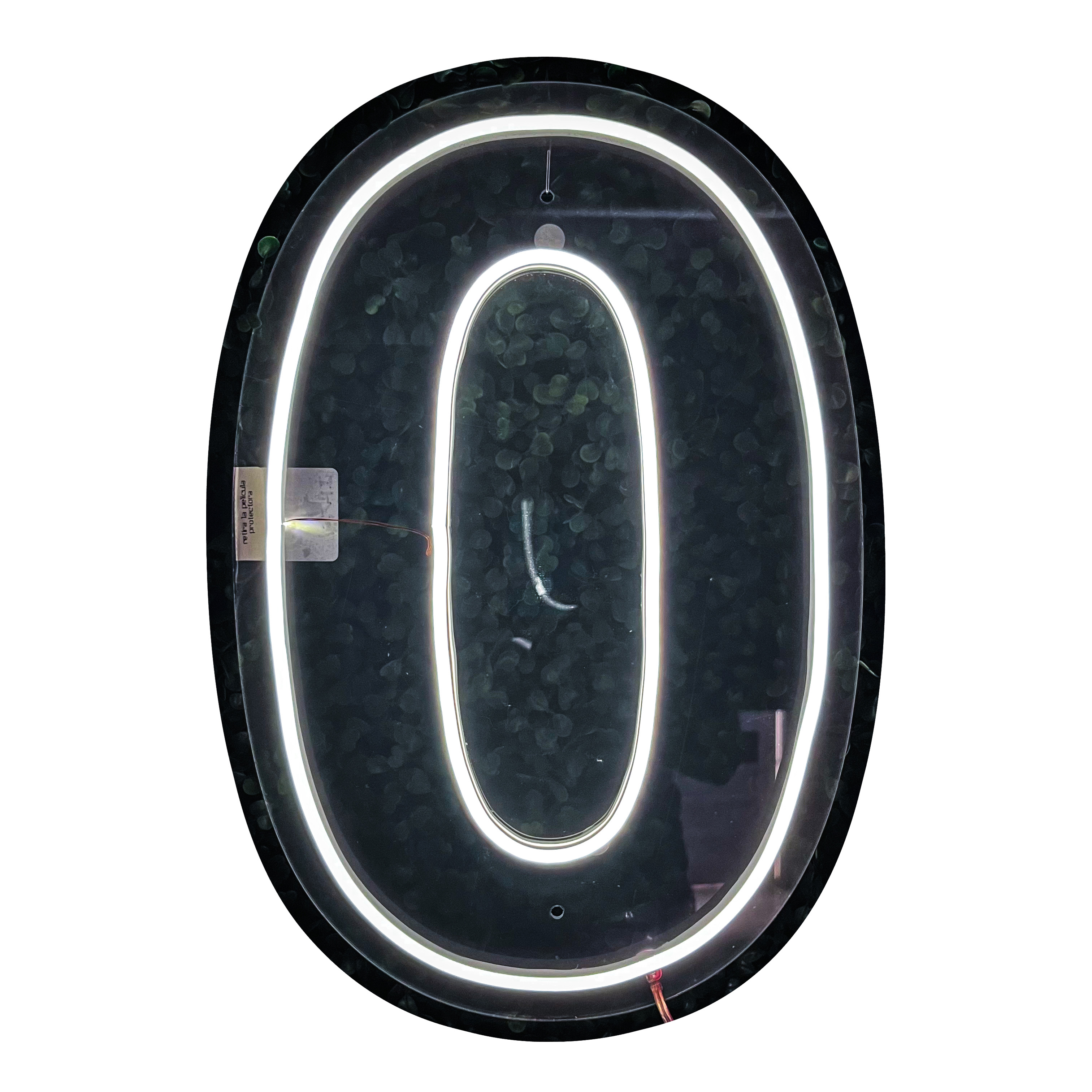 Foto 2 pulgar | Letrero Led Neón Número 0 Decorativo Luminoso Fiesta 80x53cm