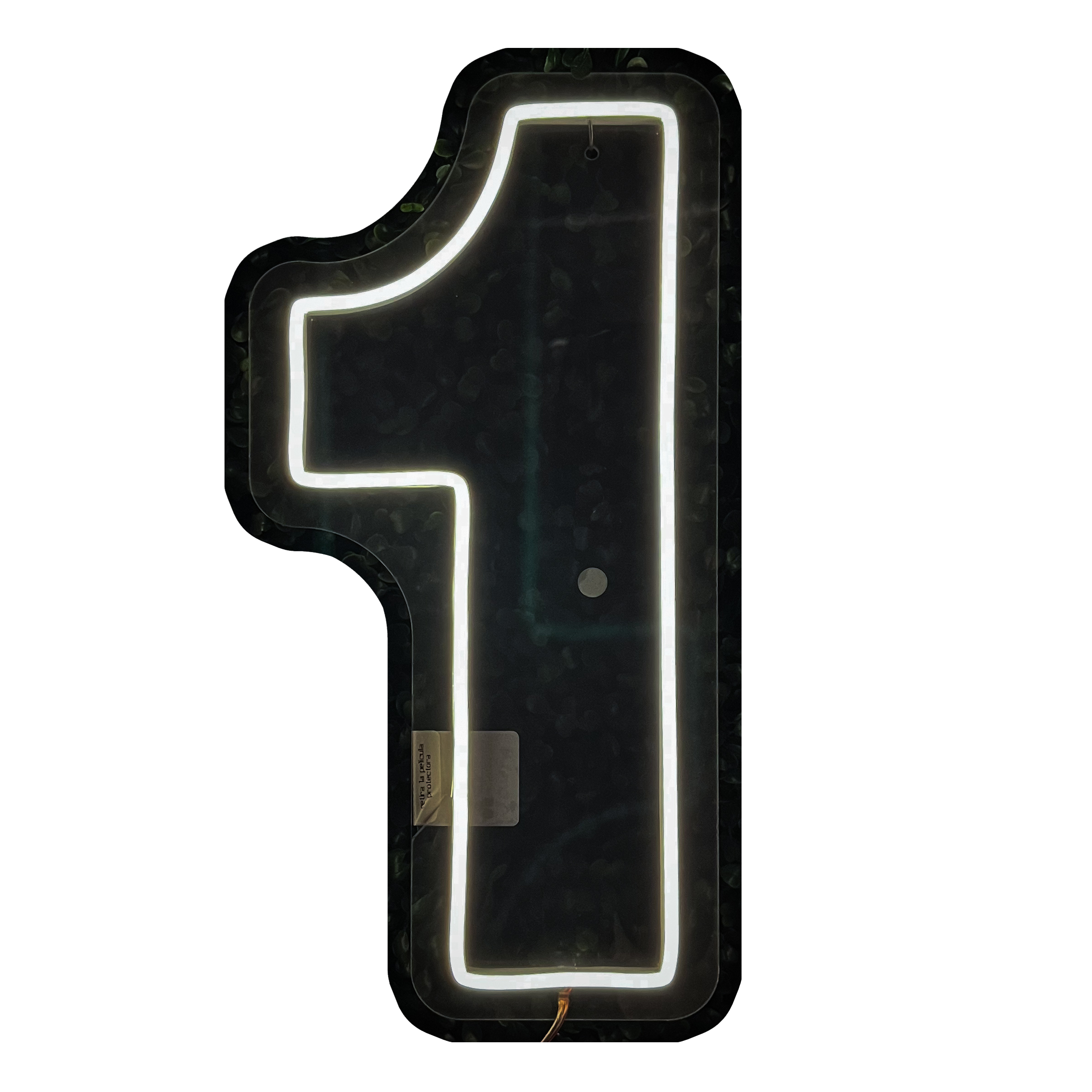 Foto 2 pulgar | Letrero Led Neón Número 1 Luminoso Decorativo Fiesta 80x37cm