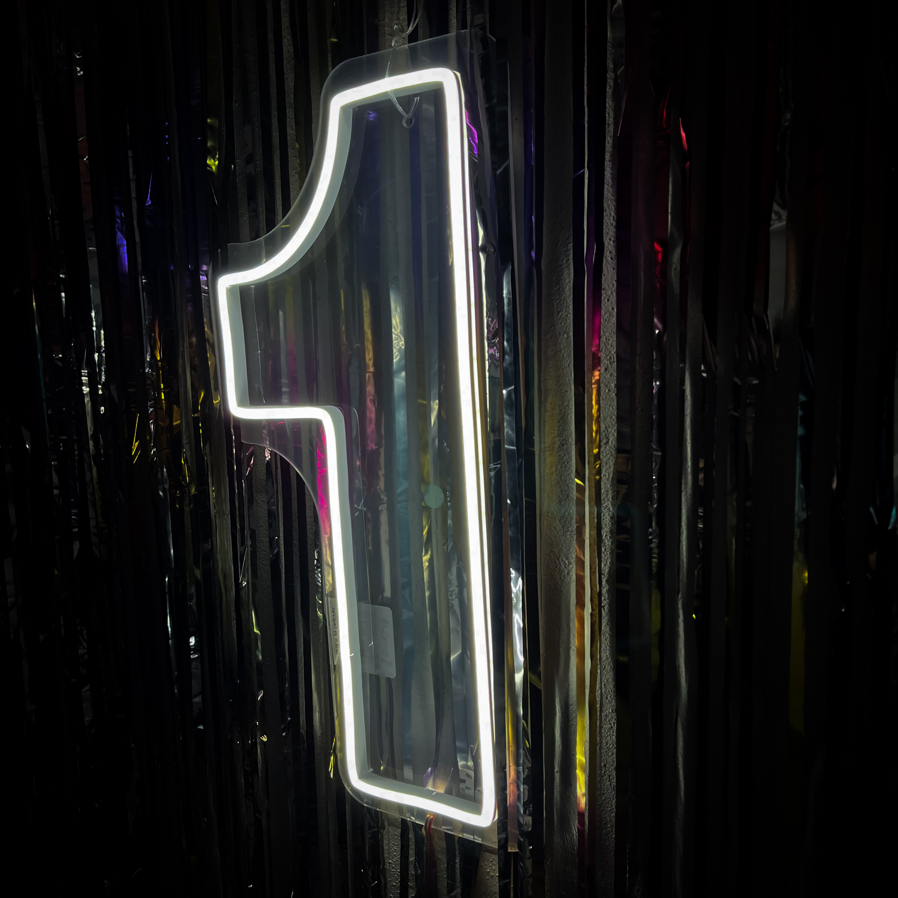 Foto 5 pulgar | Letrero Led Neón Número 1 Luminoso Decorativo Fiesta 80x37cm