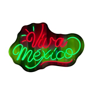 Foto 1 | Letrero Led Neón Viva Mexico Decorativo Fiestas Patrias Luminoso