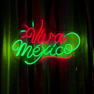 Foto 2 | Letrero Led Neón Viva Mexico Decorativo Fiestas Patrias Luminoso