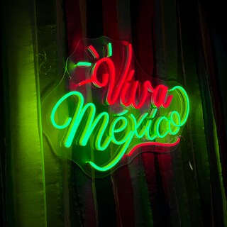 Foto 3 | Letrero Led Neón Viva Mexico Decorativo Fiestas Patrias Luminoso