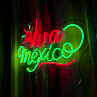 Foto 4 | Letrero Led Neón Viva Mexico Decorativo Fiestas Patrias Luminoso