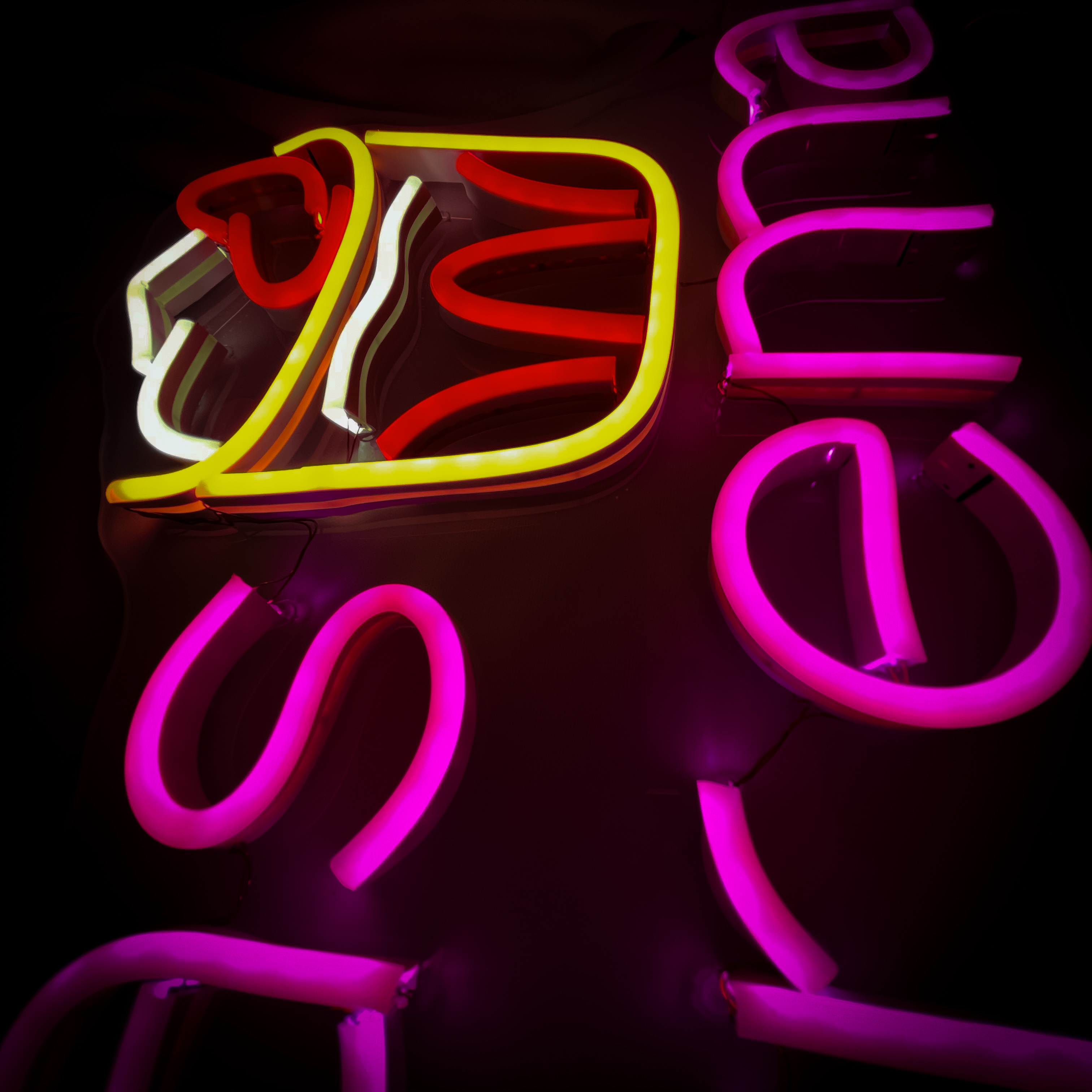 Foto 6 pulgar | Letrero Led Neón Fresas Con Crema Luminoso Decorativo Postre Negocio