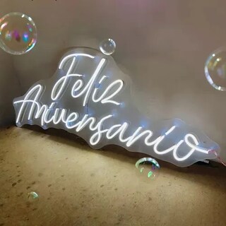 Foto 4 | Letrero Led Neon Feliz Aniversario Decorativo Fiesta Luminoso