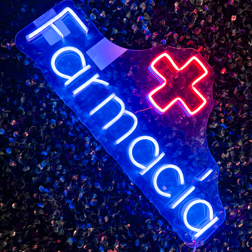 Foto 5 | Letrero Led Neón Farmacia Cruz Negocio Luminoso